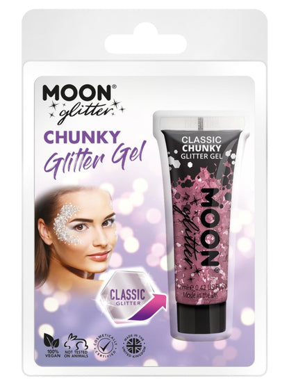 Moon Glitter Classic Chunky Glitter Gel, Pink