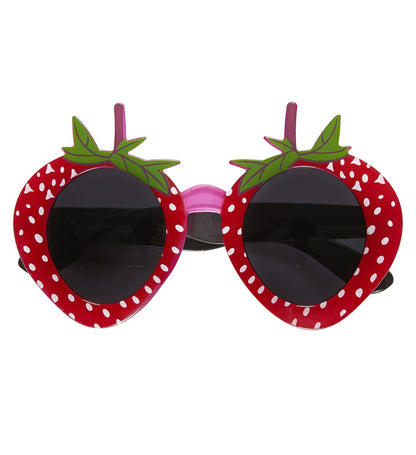 Lunettes Fraises rouges et feuilles vertes - femme