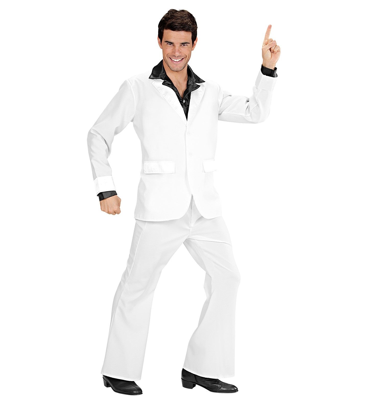 Déguisement Disco Party Blanc Homme (veste, pantalon)