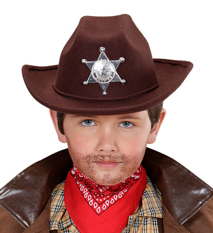 Chapeau de Cowboy marron, garçon