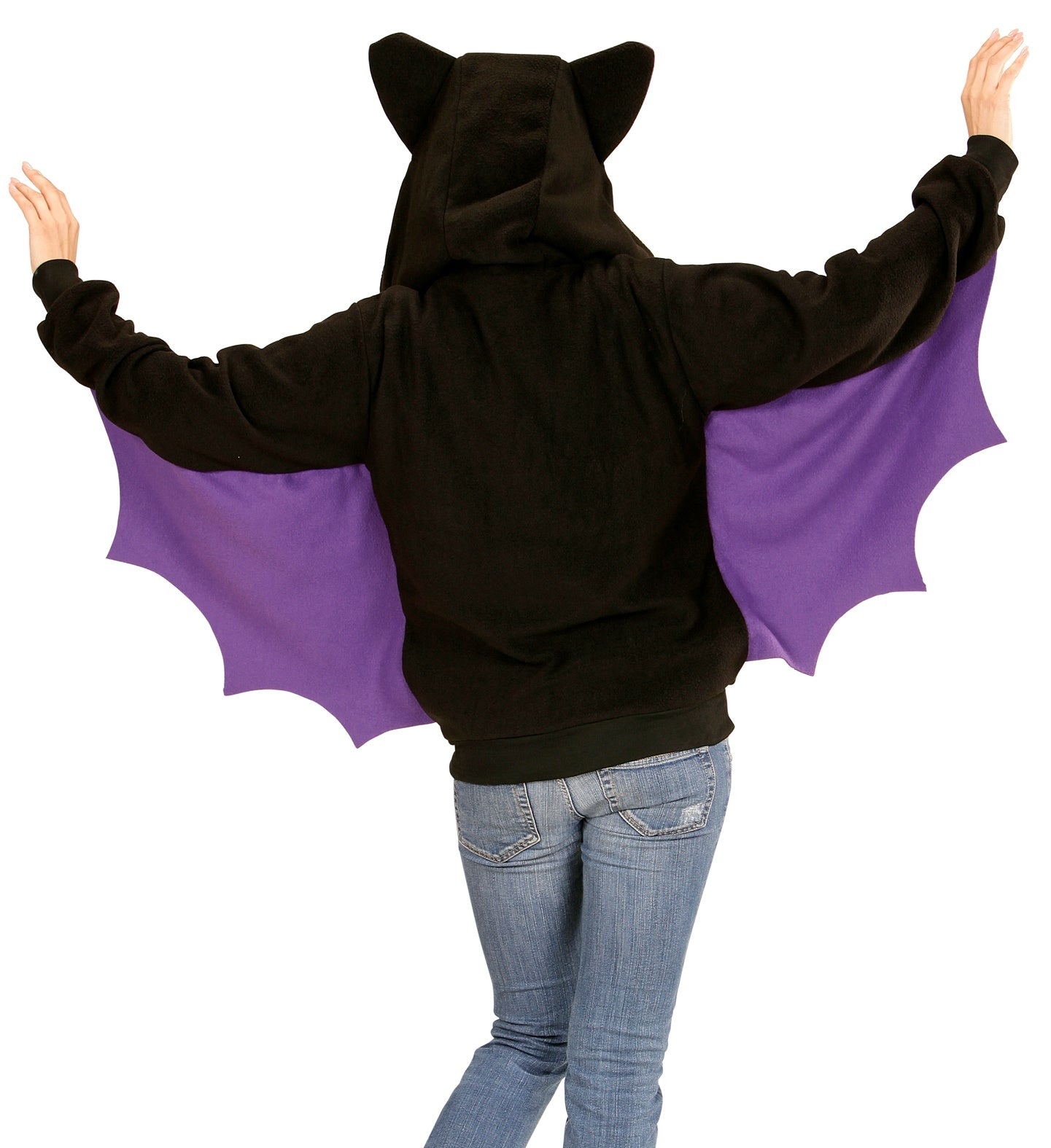 Déguisement Chauve-Souris avec ailes et capuche - du S au XL