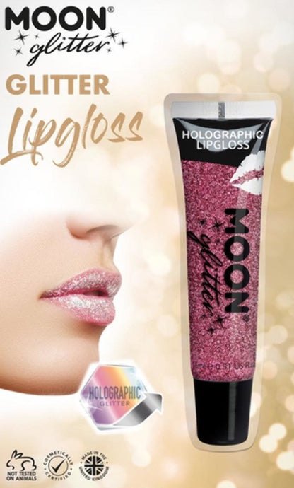 Gloss Holographique Rose foncé Moon Glitter - 15 ml
