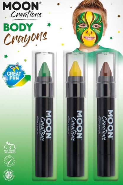Lot de 3 Crayons Body painting Moon, couleur 3,5g