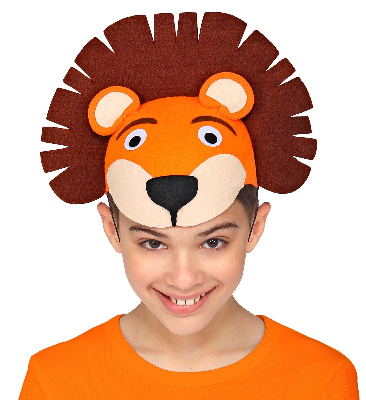 Chapeau Lion en feutre pour enfant