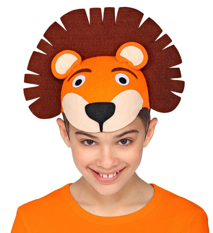 Chapeau Lion en feutre pour enfant