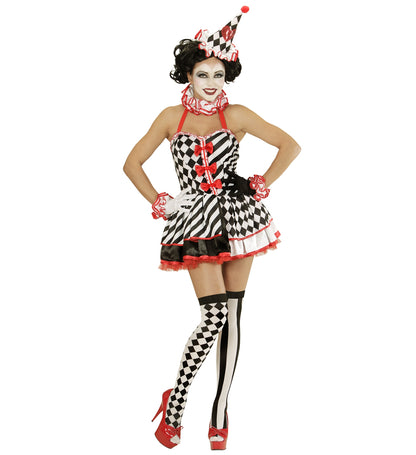 Bas Arlequin noir & blanc - 70 Den