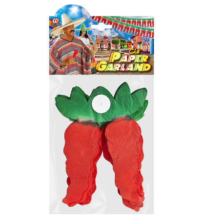 Guirlande Mexicaine piment rouge - 3m