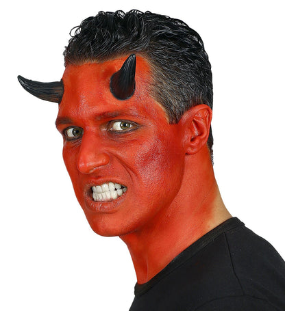 Cornes de démon avec colle pro (3 couleurs au choix)