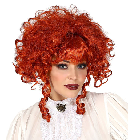 Perruque Steampunk Victorienne rousse femme