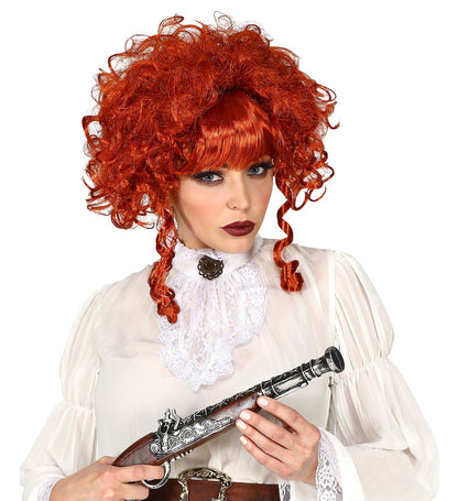 Perruque Steampunk Victorienne rousse femme