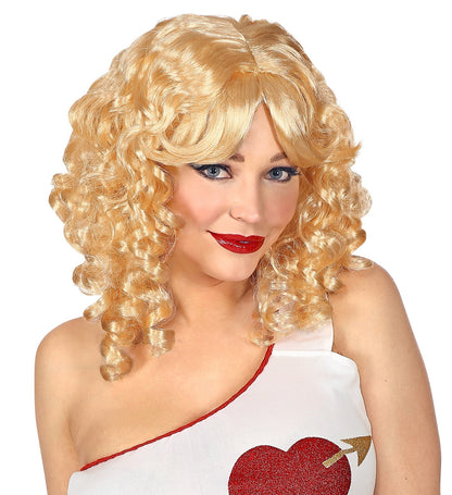 Perruque Ange blonde avec des boucles