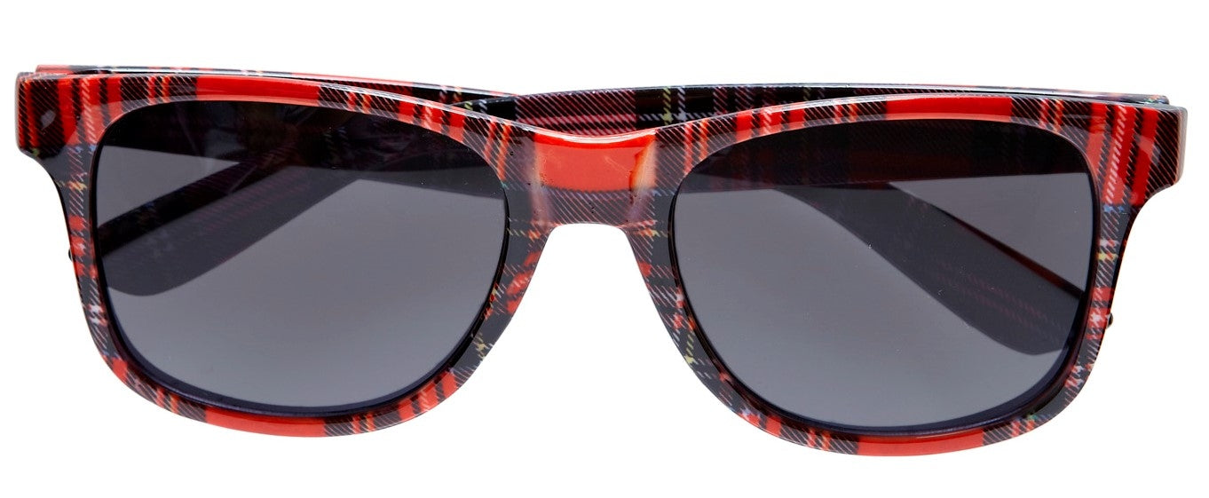 Lunettes tartan rouge pour adulte