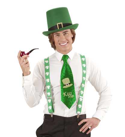 Cravate Saint-Patrick pailletée