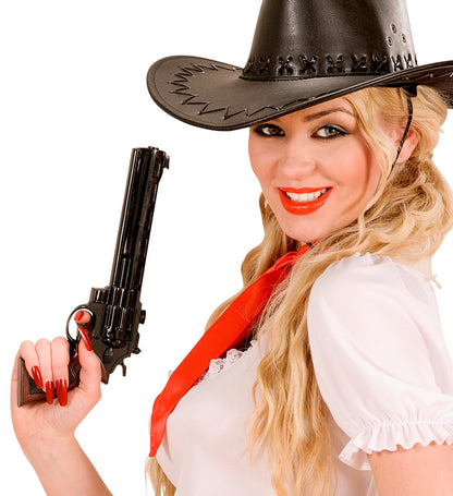Pistolet à eau cowboy de 30 cm : jeu d'eau amusant et rafraîchissant