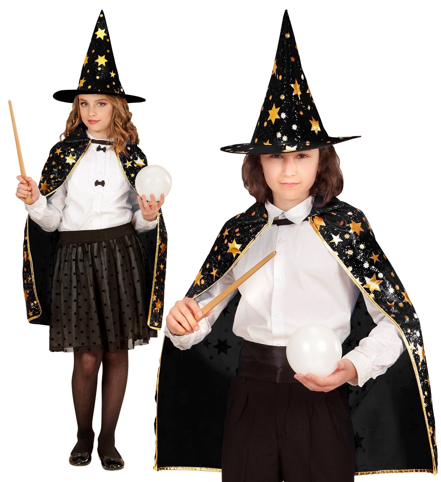 Cape Magicien 70 cm Enfant Mixte avec Chapeau