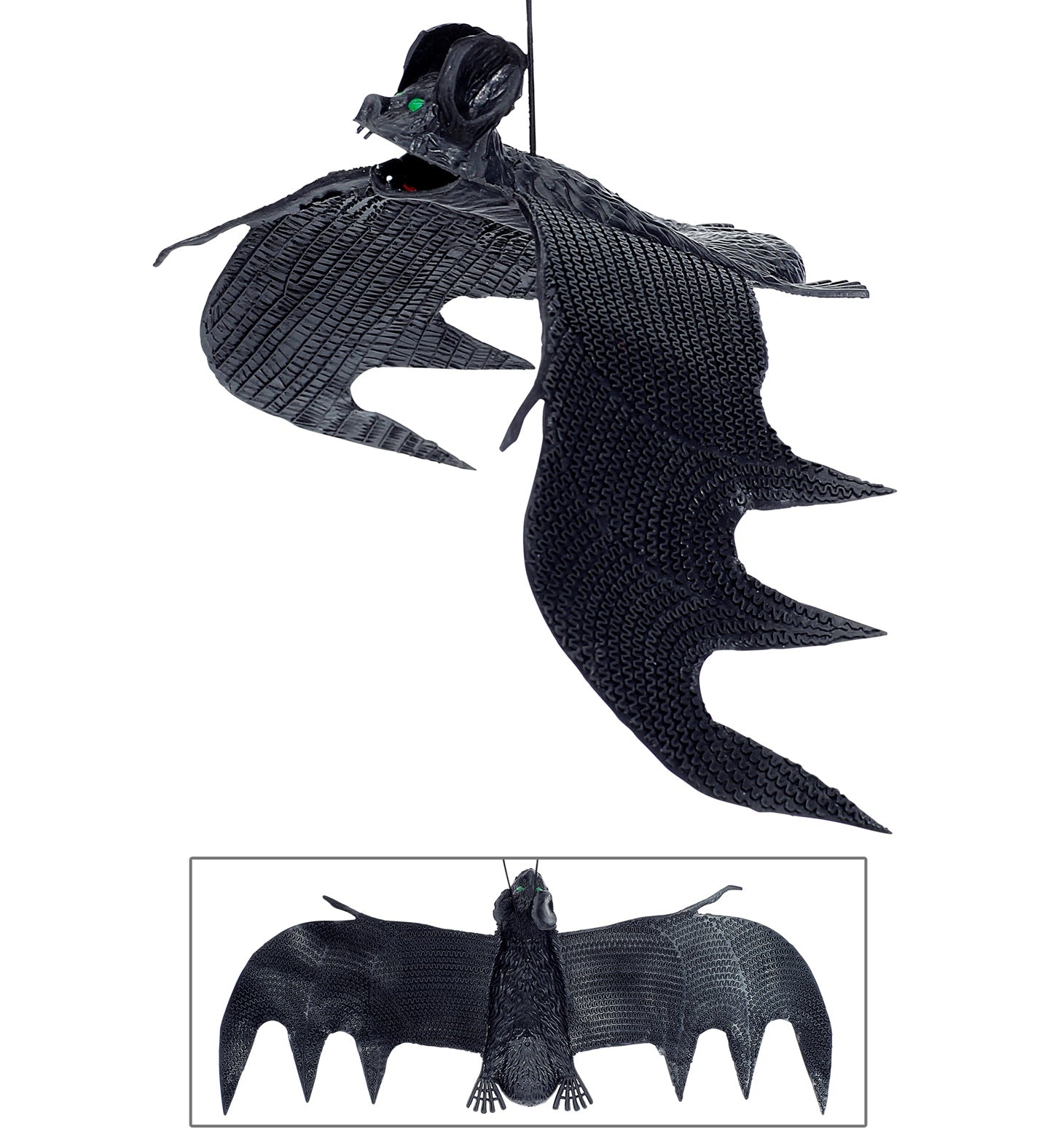 Décoration Halloween : Chauve-Souris 29 cm Noire à Suspendre