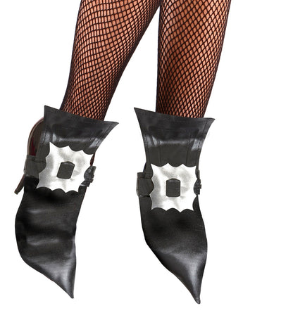 Couvre-Chaussures de Sorcière avec Boucles en simili cuir