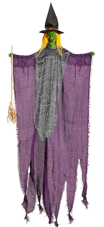 Décoration d'Halloween : Sorcière 138 cm avec Balai