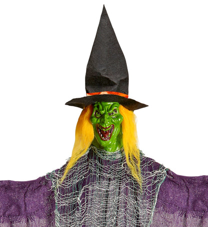 Décoration d'Halloween : Sorcière 138 cm avec Balai
