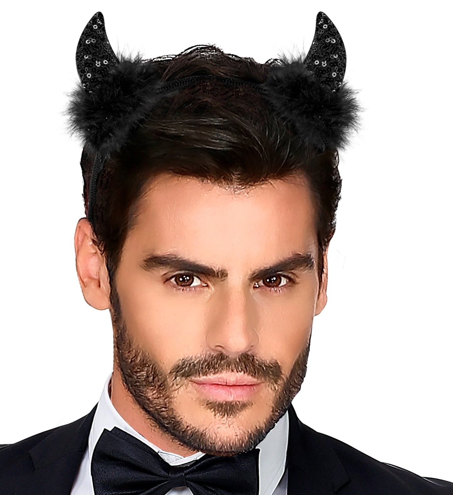 Cornes de Diable Noires pour Halloween