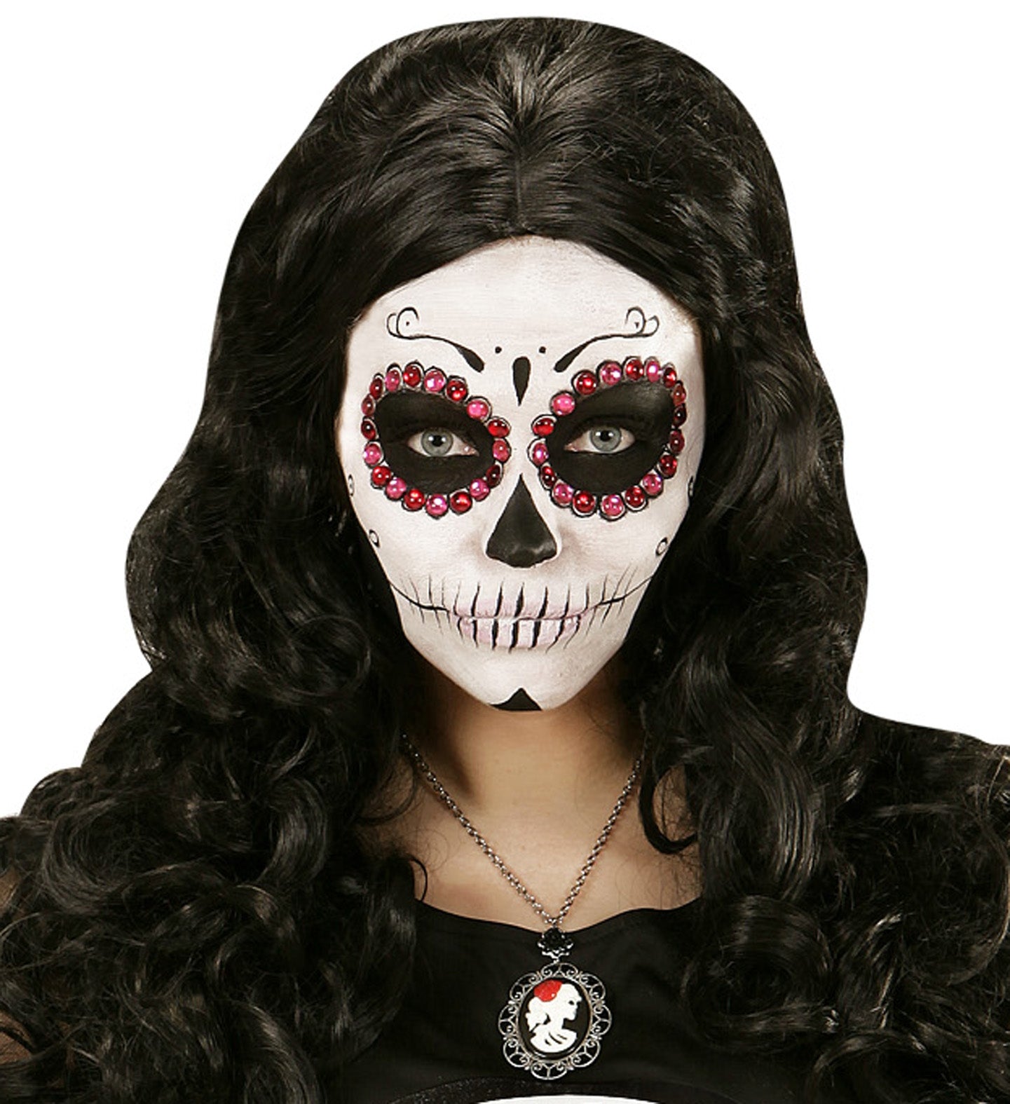 40 Strass Pour les yeux - Rouge/Rose : Maquillage Dia de los Muertos