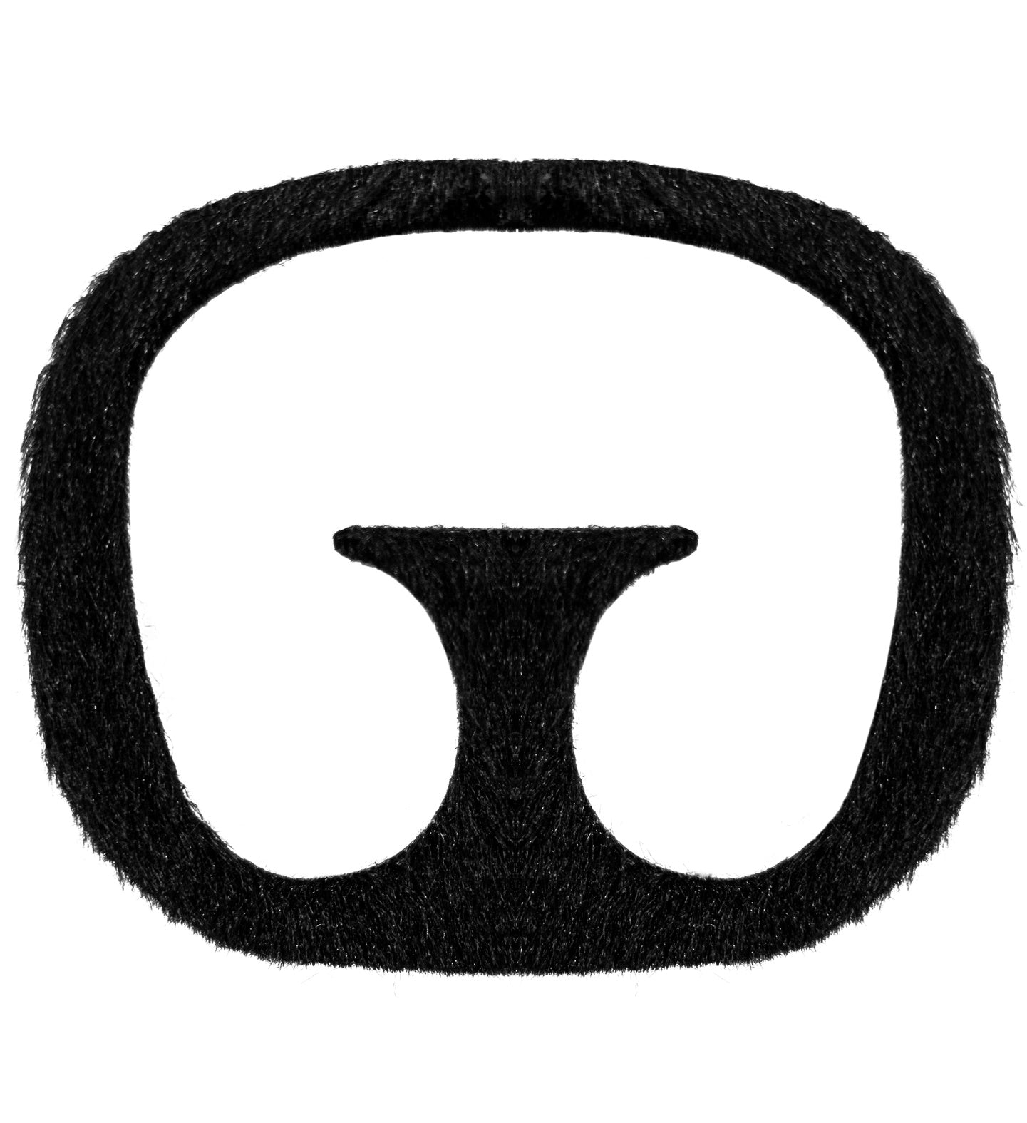 Barbe et Moustache Auto-adhésives de Bouc Noir en Polyester
