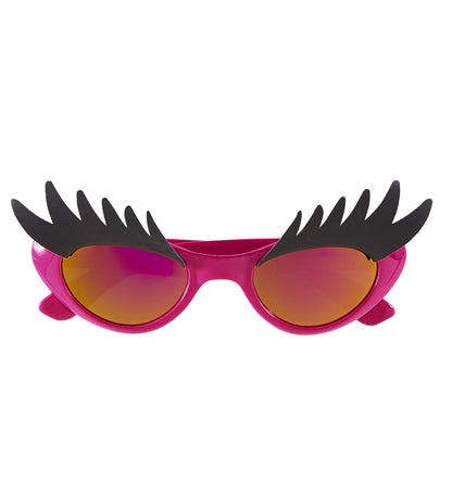 Lunettes Roses à Méga Cils Noirs : Humour et Glamour