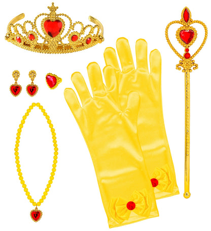 Set de Princesse Jaune et Or | Accessoires Magiques pour Enfants