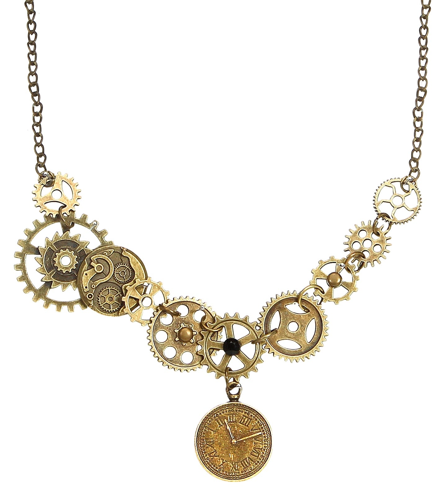 Collier Steampunk Femme avec Engrenages – L'Artisanat du Temps