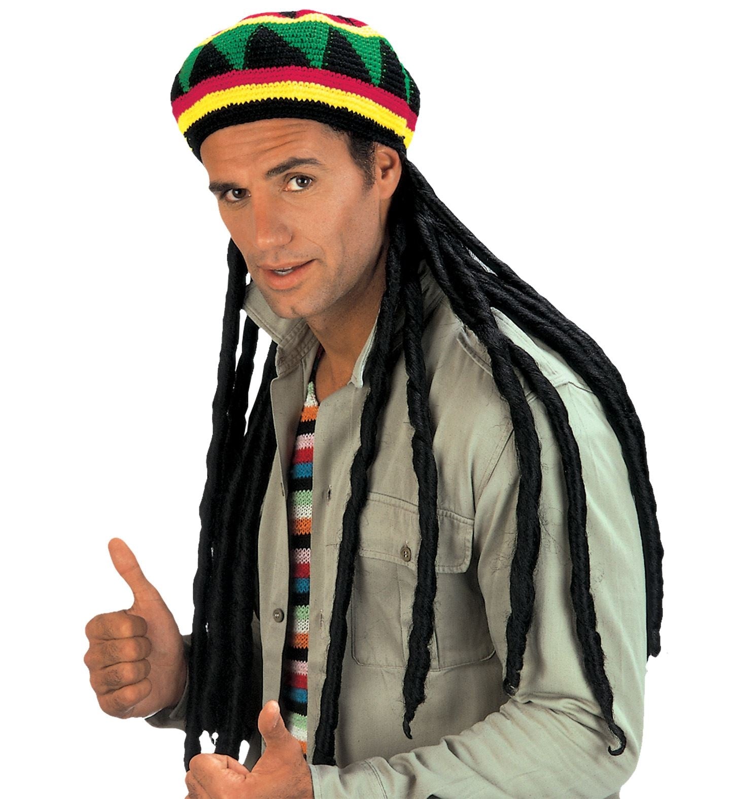 Bonnet Rasta avec Dreadlocks Extralongs : l'Accessoire Reggae par Excellence