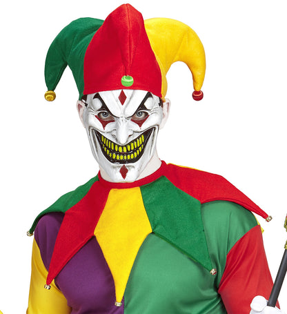 Set joker pour adulte avec coiffe et collerette