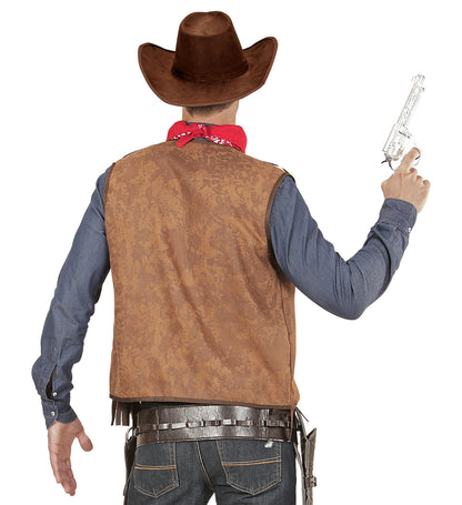 Gilet de Cowboy pour homme marron