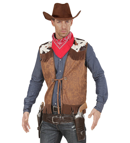 Gilet de Cowboy pour homme marron