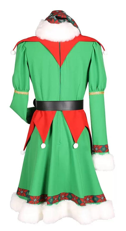 Costume Lutin Noel Femme haute qualité