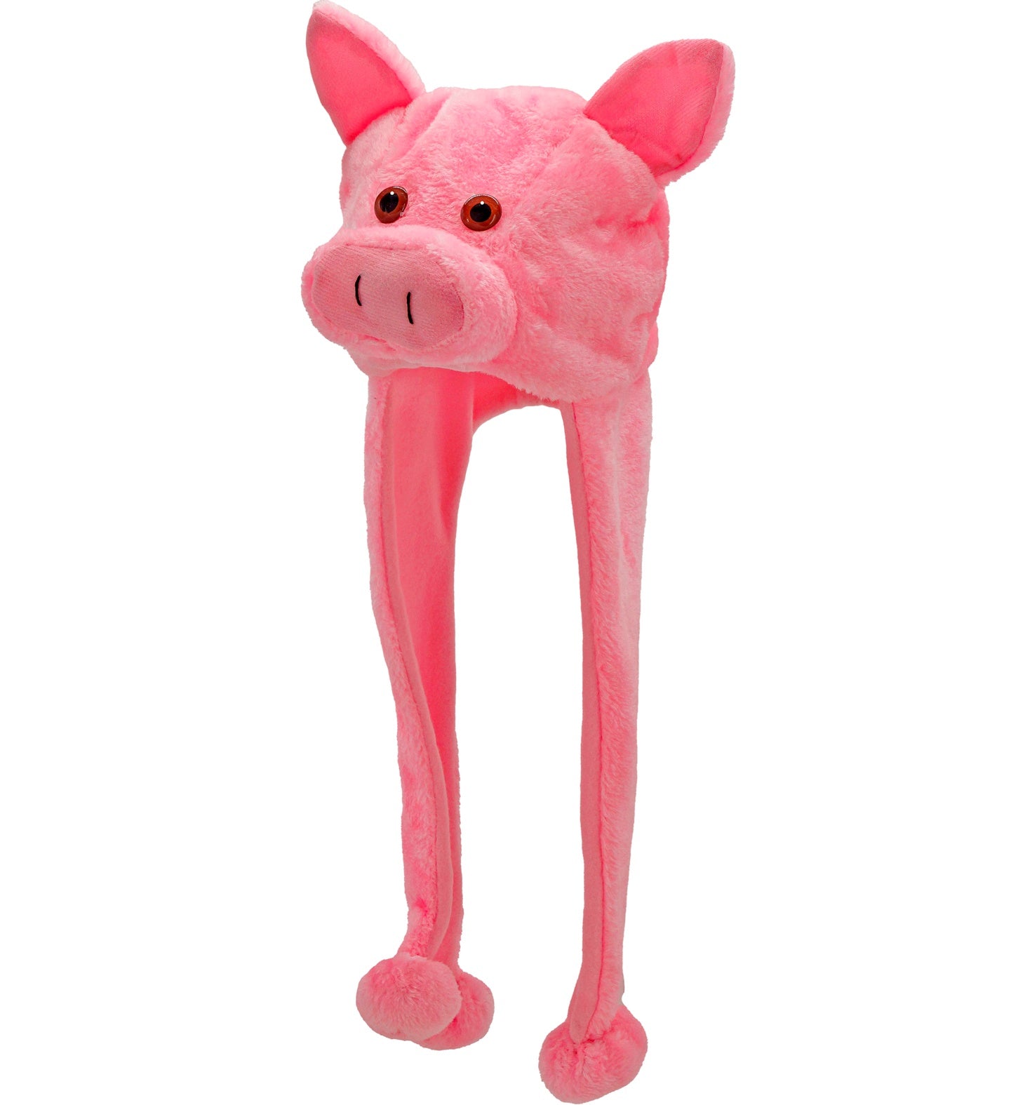 Chapeau de cochon rose avec des pattes