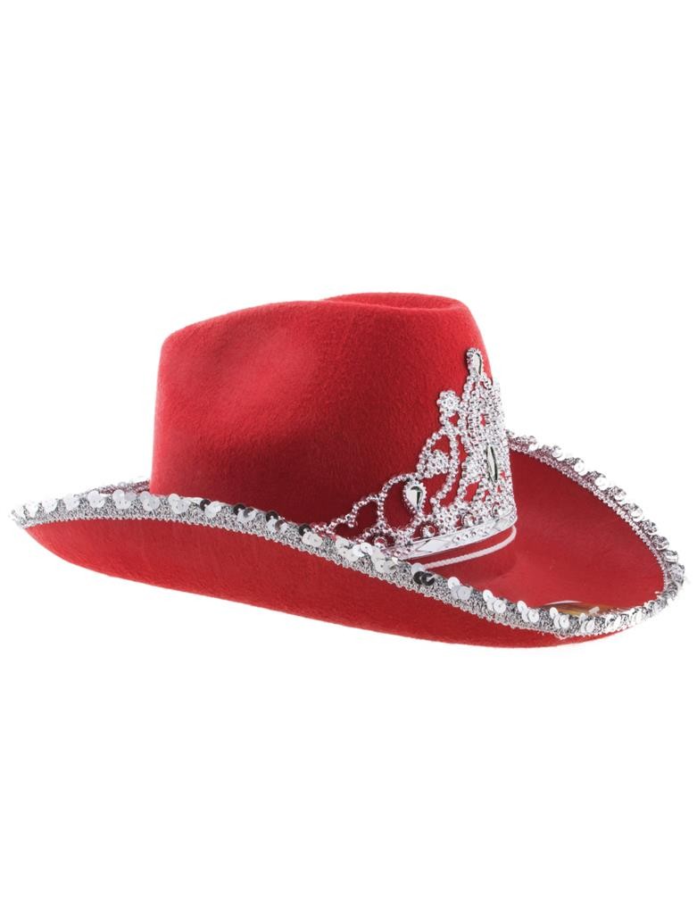 Chapeau Cowboy avec diadème, femme - 6 couleurs au choix