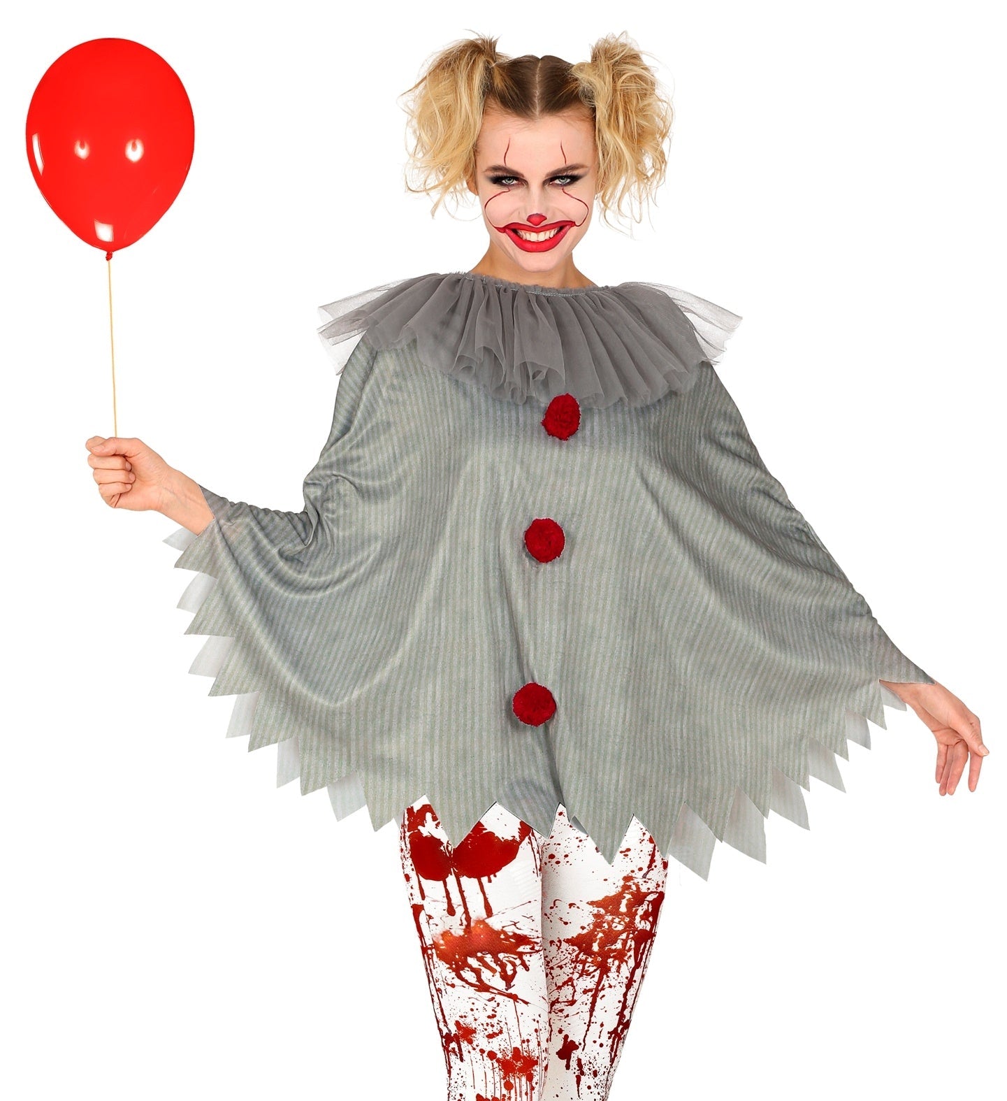 Poncho de Clown Style Vintage : Une Horreur Terrifiante pour Halloween