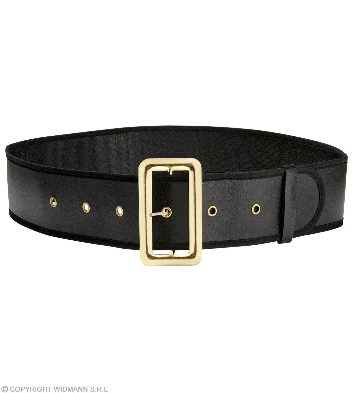 Ceinture noire en Simili cuir - 150x9 cm