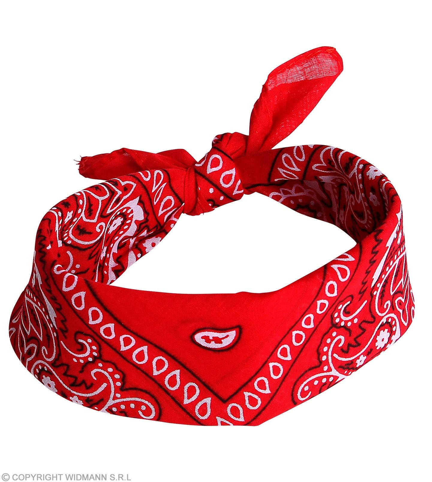 Véritable Bandana rouge 100% coton