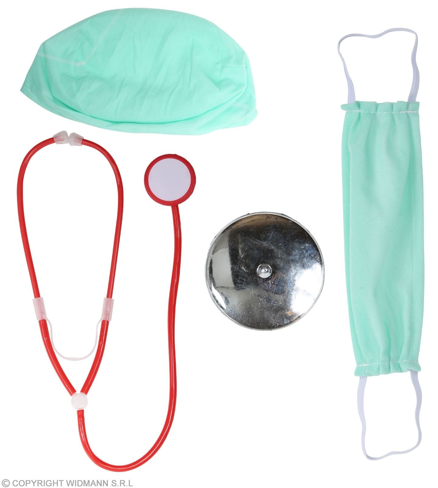 Set Docteur (calot, masque, réflecteur de tête, stéthoscope)