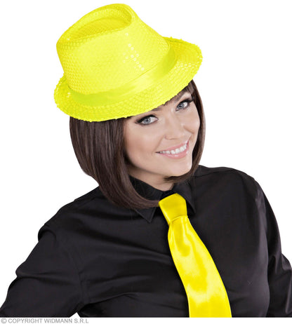 Chapeaux Pailletés Fluo, années 80 : 4 couleurs au choix