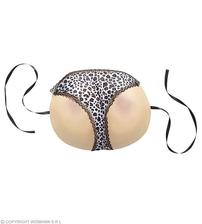 Fausses fesses avec string léopard