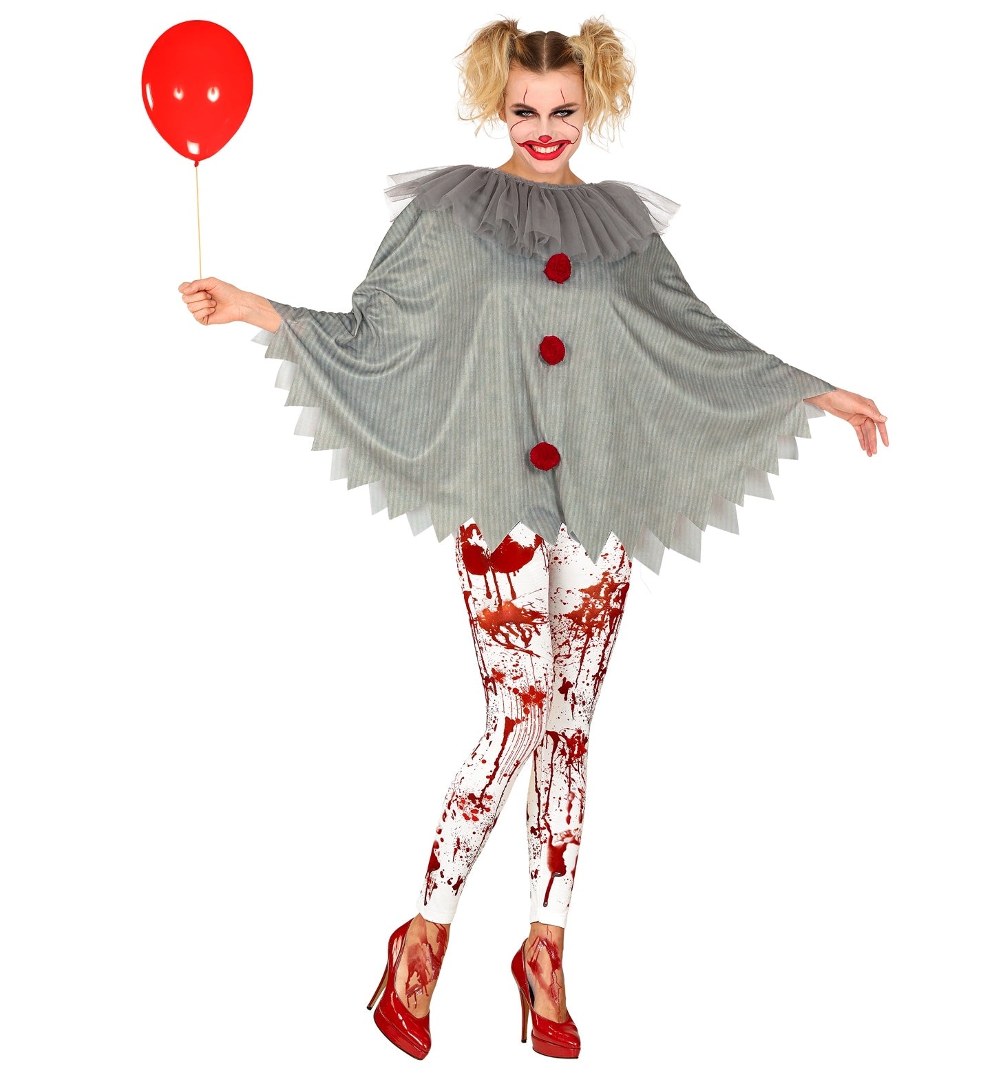 Poncho de Clown Style Vintage : Une Horreur Terrifiante pour Halloween