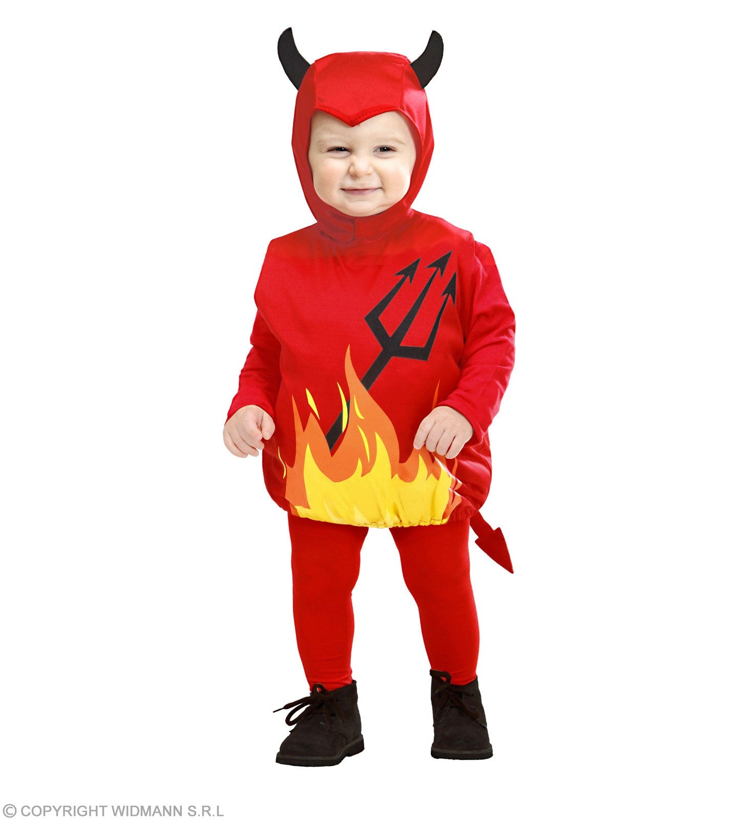 Déguisement diable rouge pour bébé (costume et bonnet avec cornes)