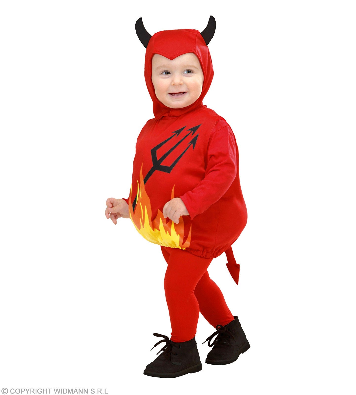 Déguisement diable rouge pour bébé (costume et bonnet avec cornes)