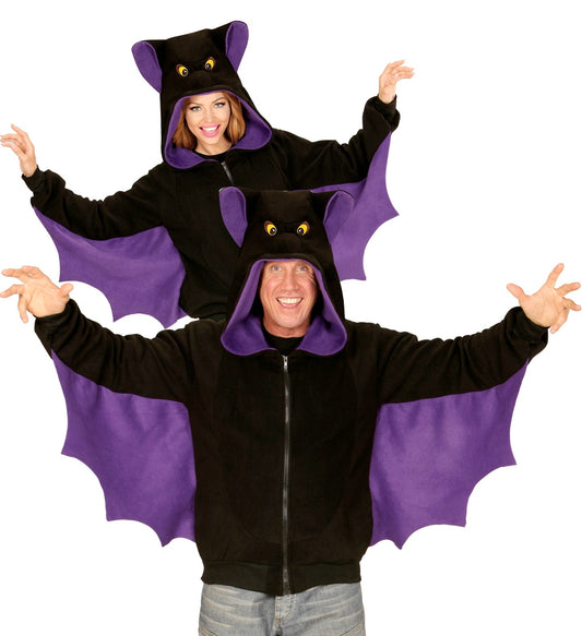 Déguisement Chauve-Souris avec ailes et capuche - du S au XL