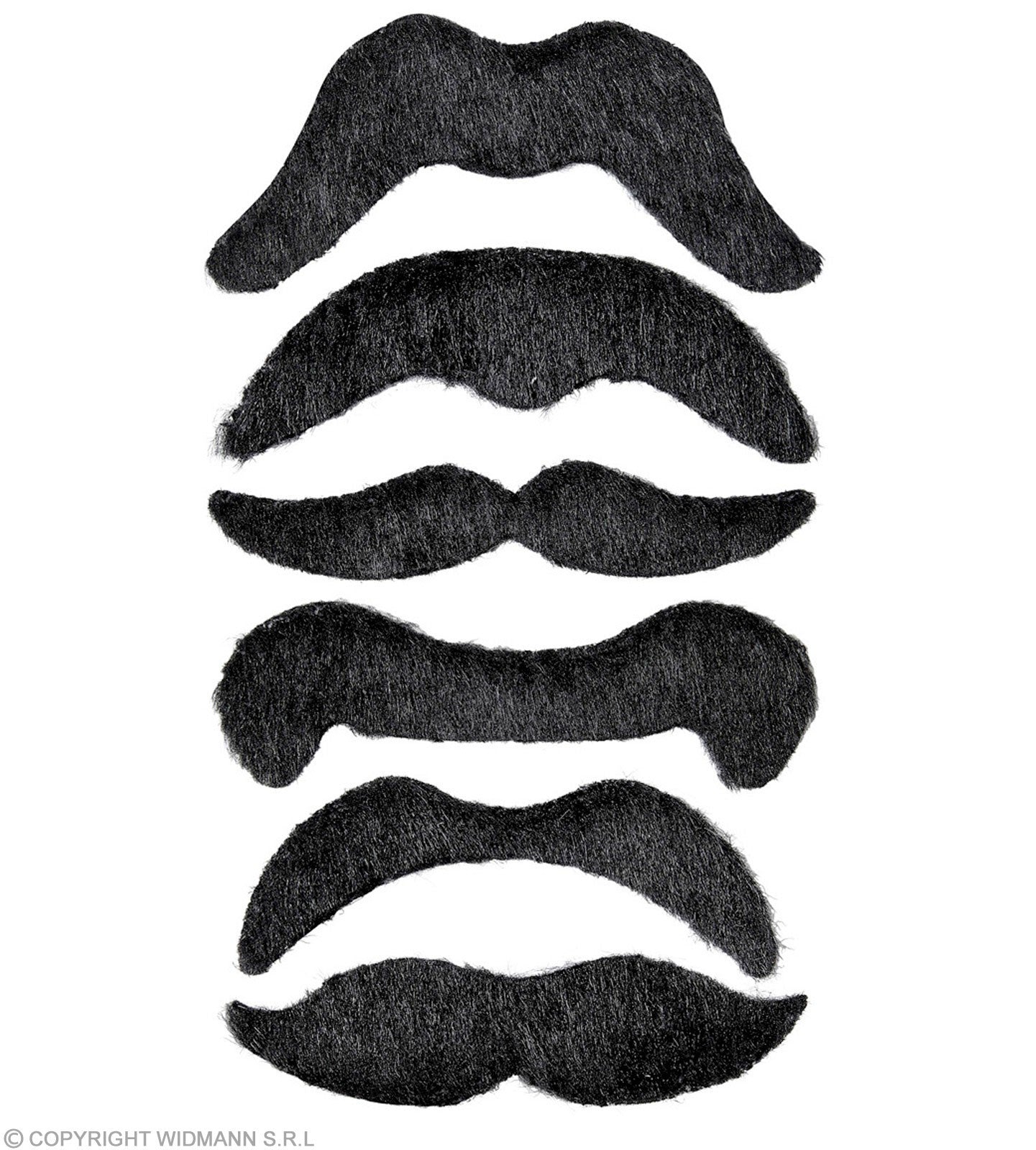 Set de 6 Moustaches Pirate