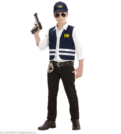 Set Agent du FBI Enfant (gilet, casquette)