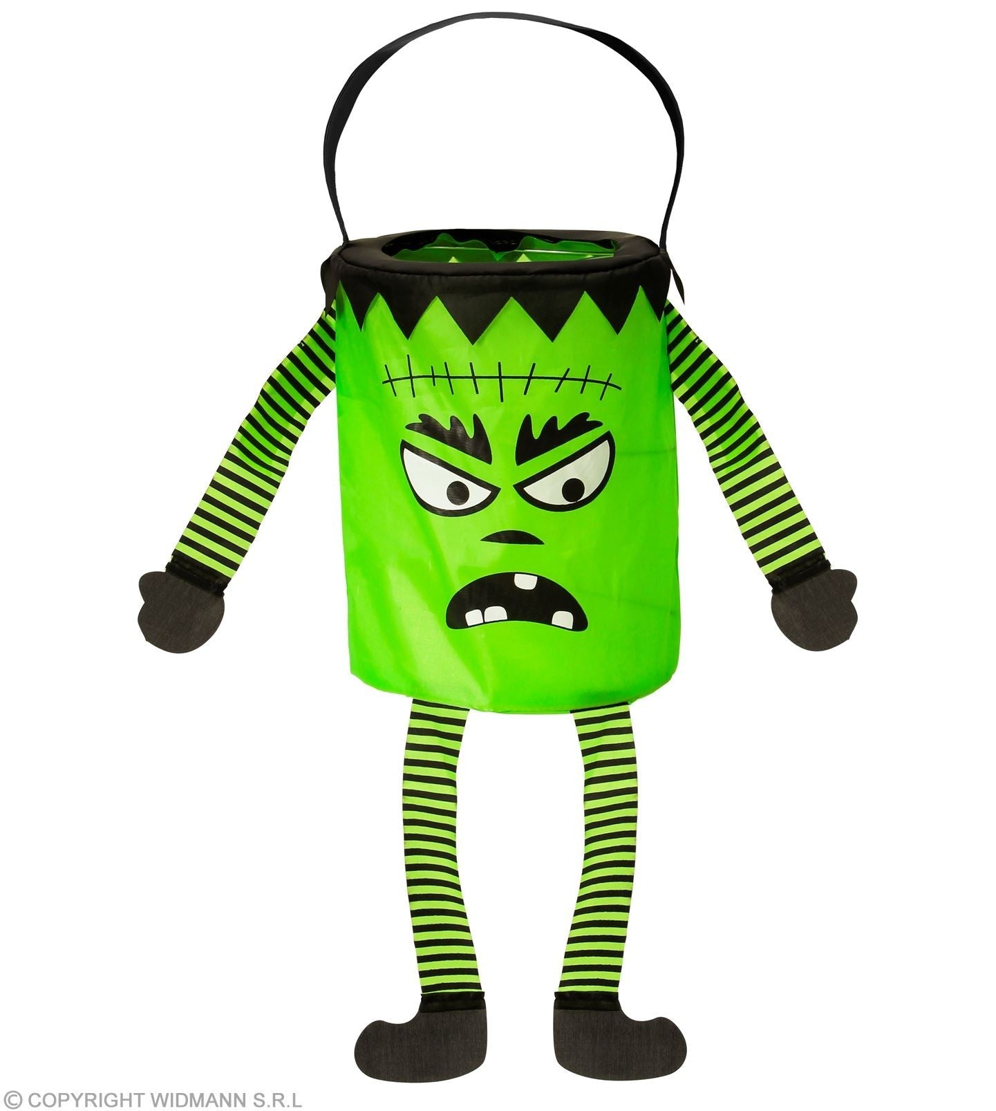 Sac à bonbons Halloween monstre vert : un accessoire rigolo et pratique